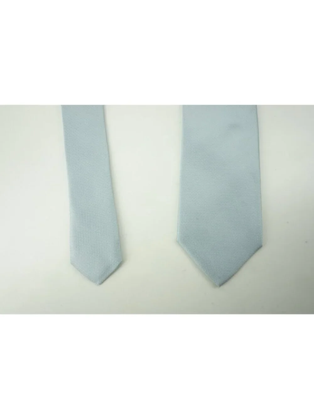 Eton Arctic Blue Herringbone 100% Silk Tie Brand New With Tags